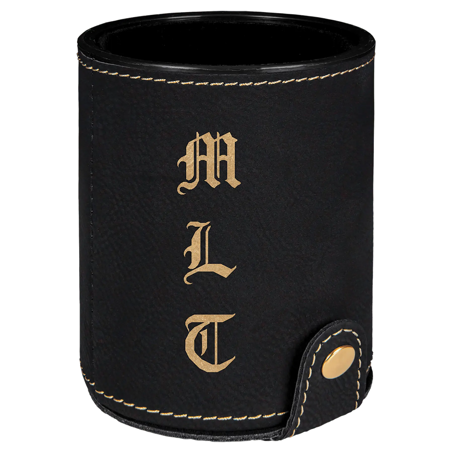 Leatherette Dice Cup with 5 Dice - Custom JDS