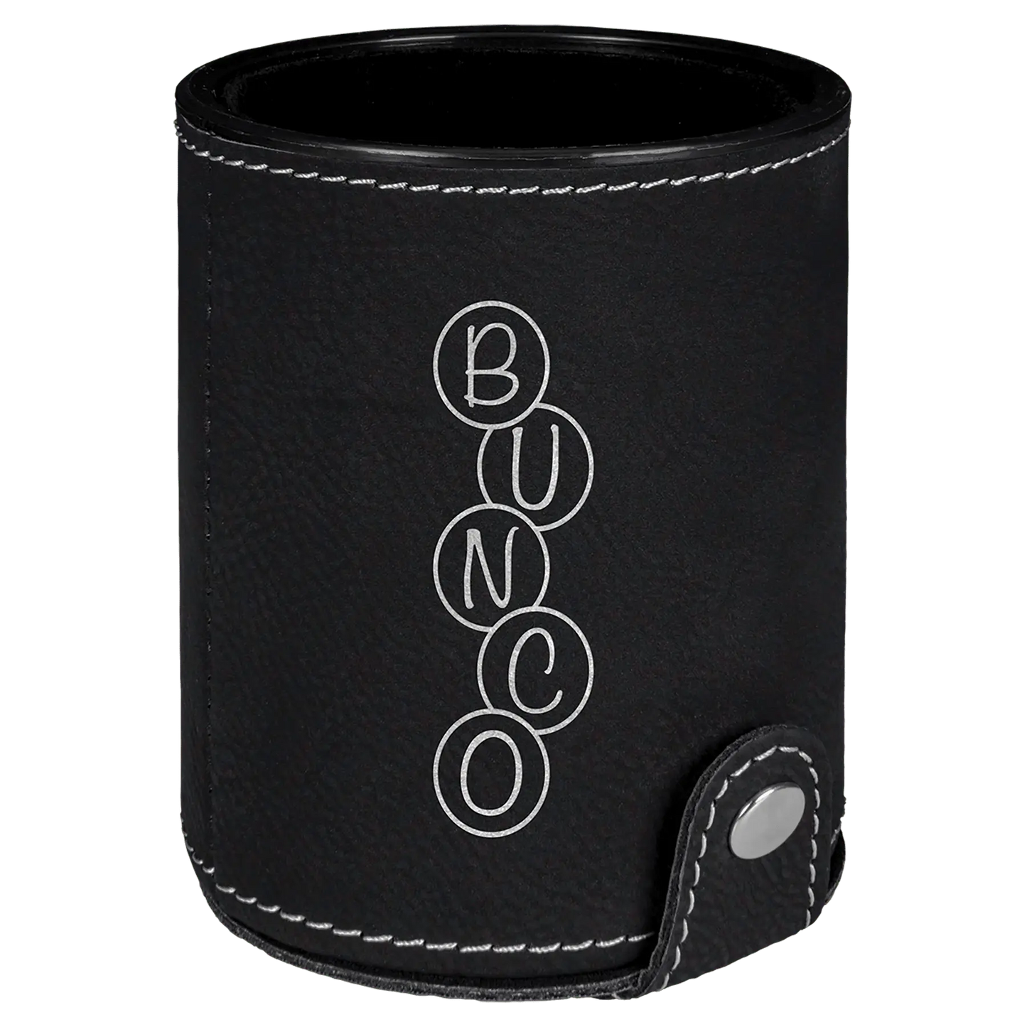 Leatherette Dice Cup with 5 Dice - Custom JDS