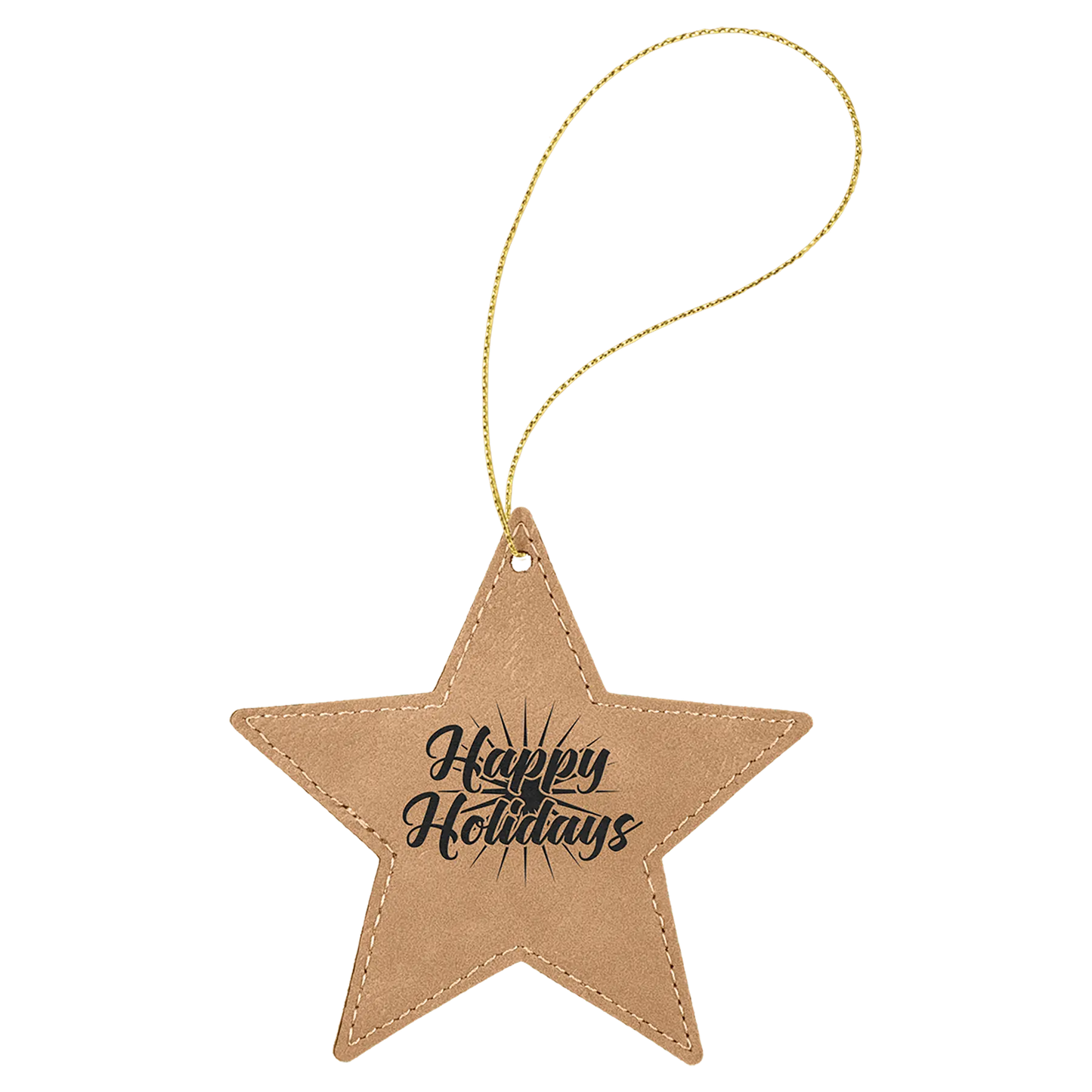 Leatherette Ornament with String - Custom JDS