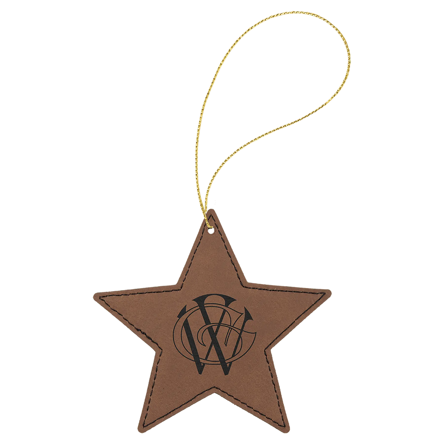 Leatherette Ornament with String - Custom JDS