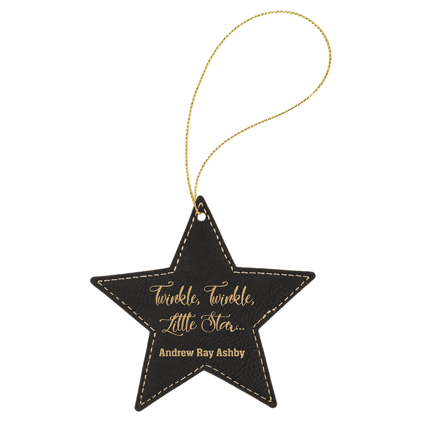 Leatherette Ornament with String - Custom JDS