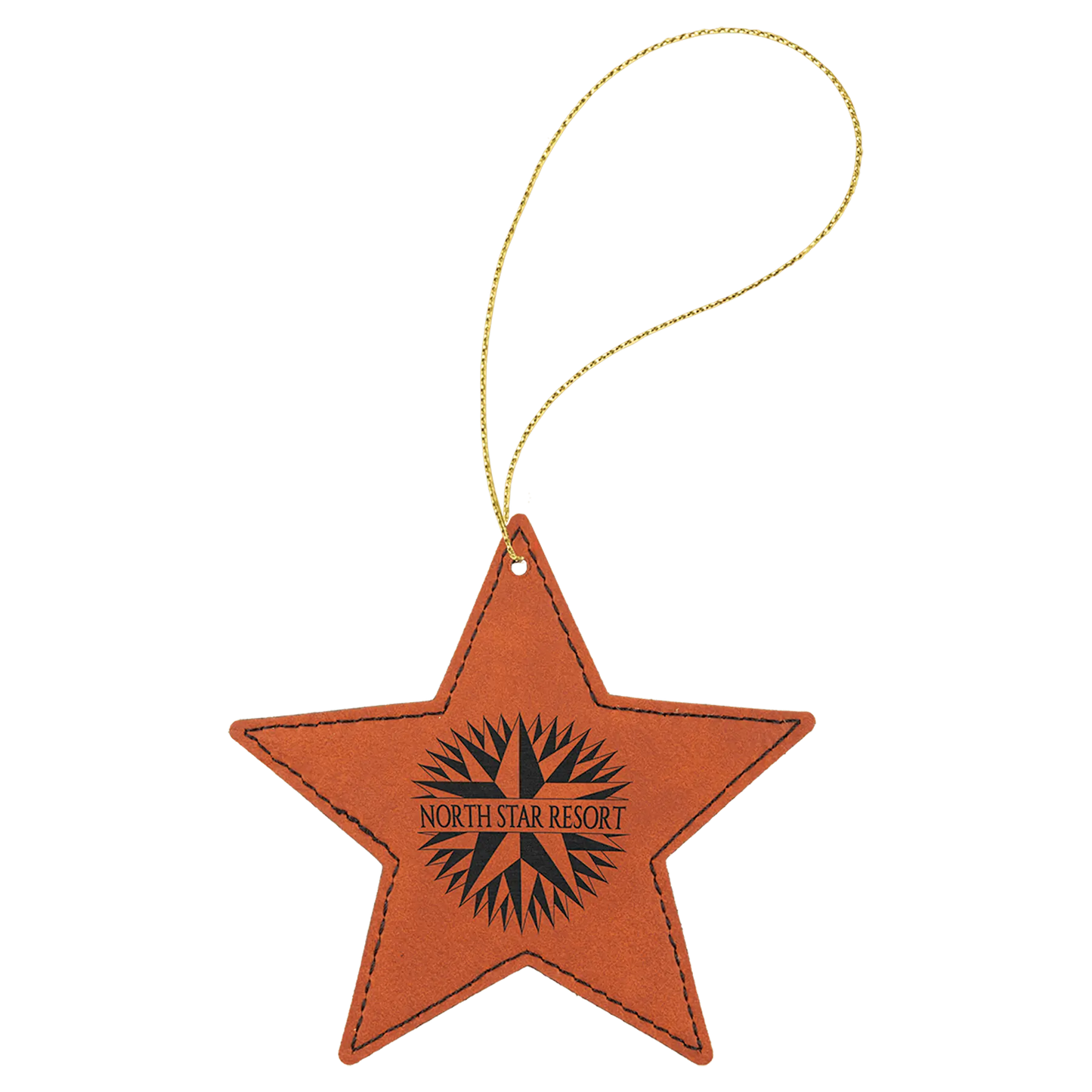 Leatherette Ornament with String - Custom JDS