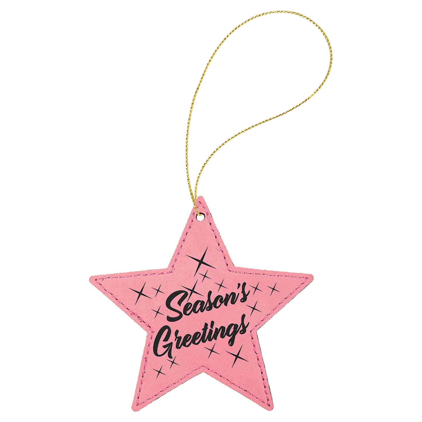 Leatherette Ornament with String - Custom JDS