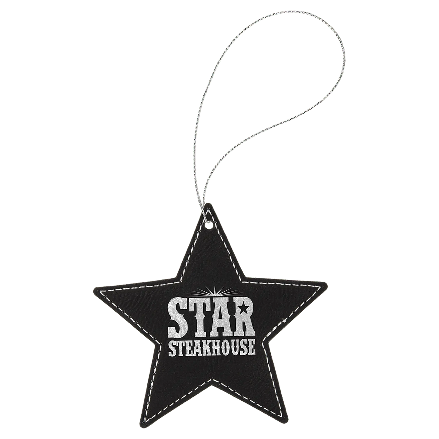 Leatherette Ornament with String - Custom JDS