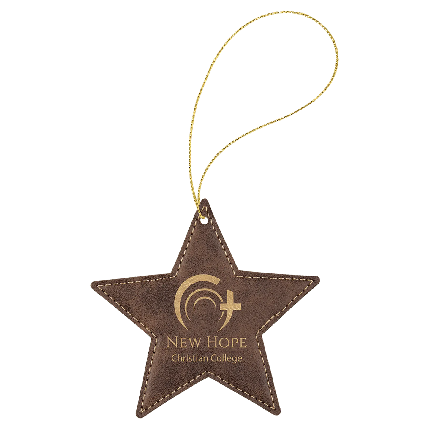 Leatherette Ornament with String - Custom JDS