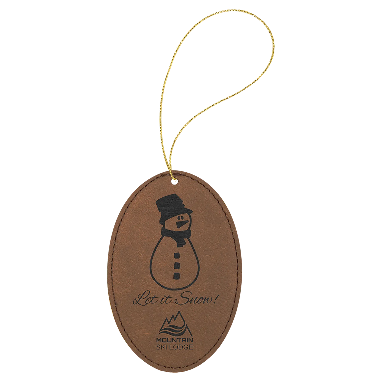 Leatherette Ornament with String - Custom JDS
