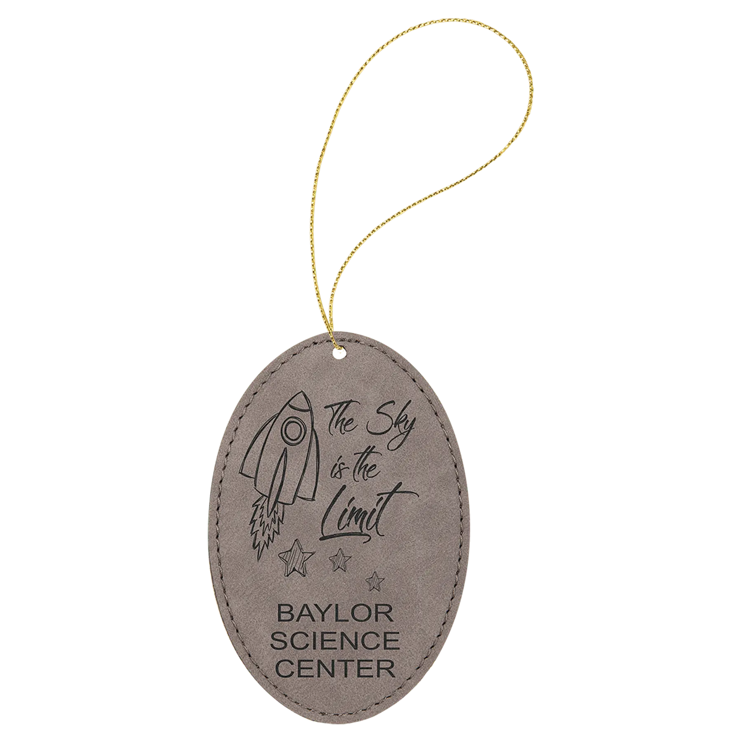 Leatherette Ornament with String - Custom JDS