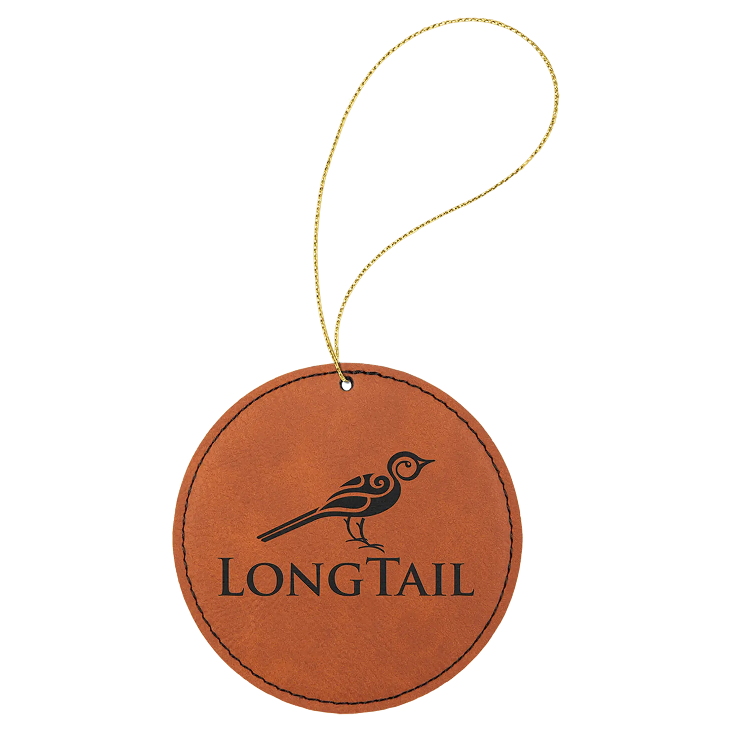 Leatherette Ornament with String - Custom JDS
