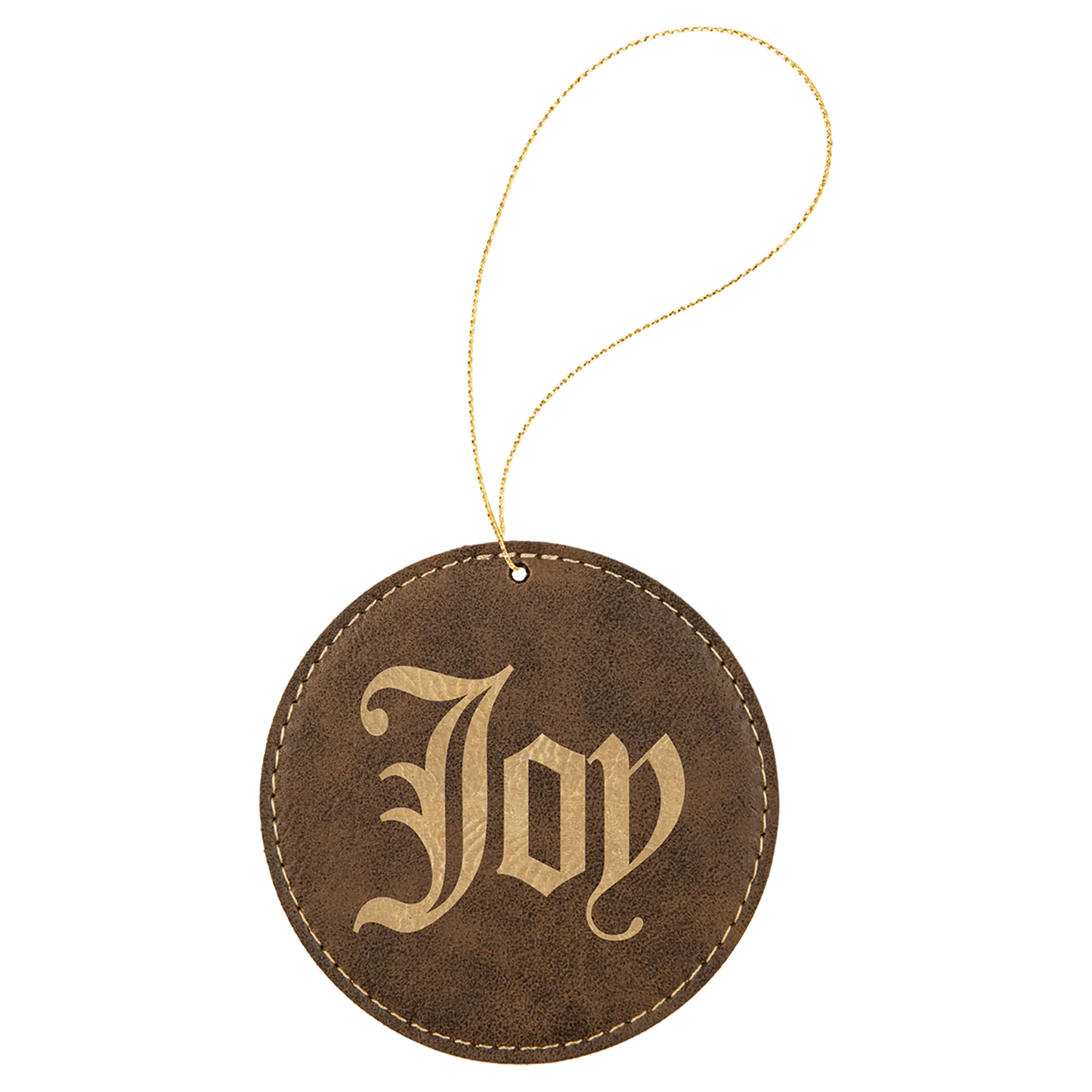 Leatherette Ornament with String - Custom JDS