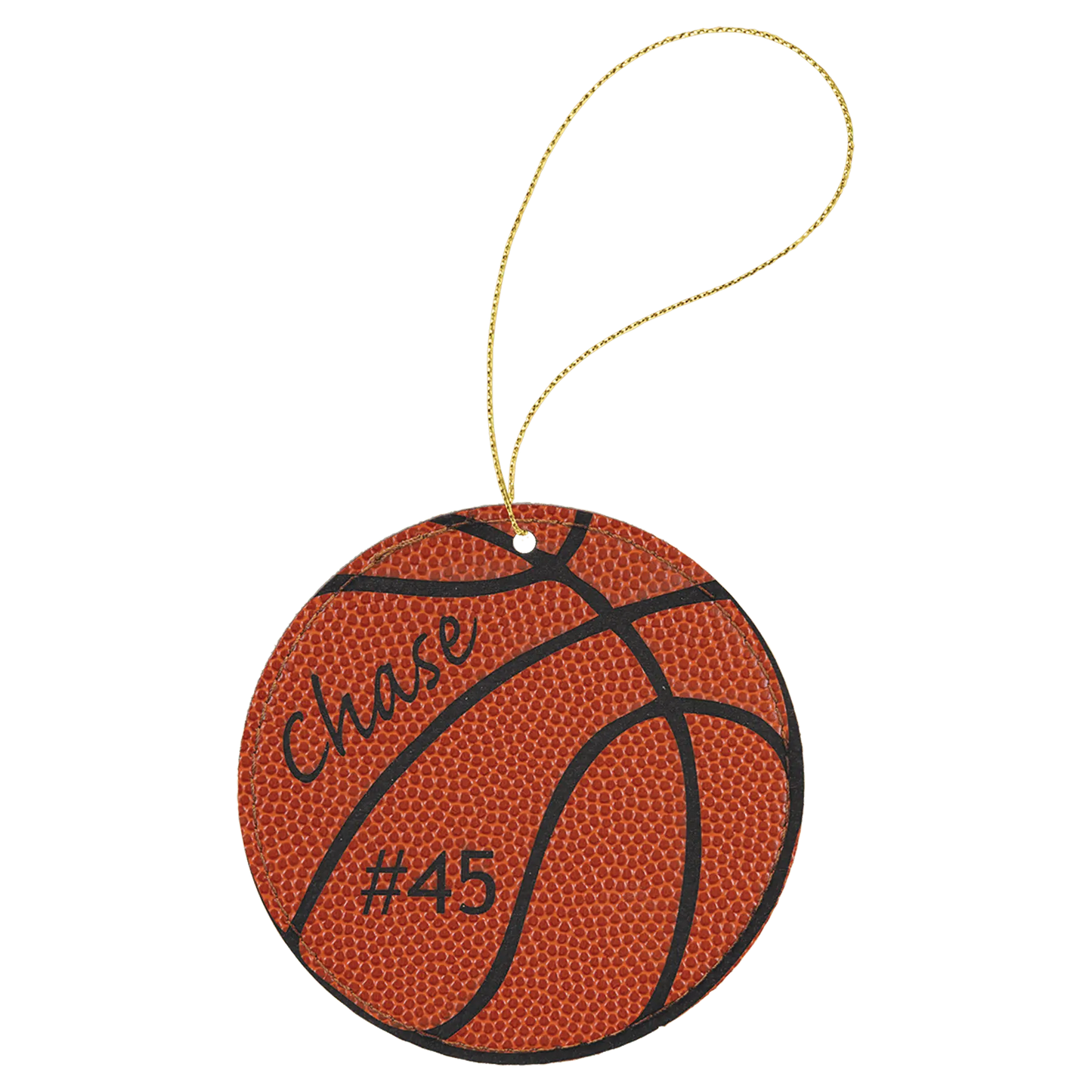 Leatherette Ornament with String - Custom JDS