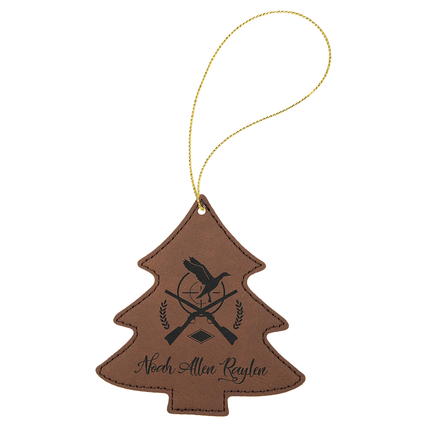 Leatherette Ornament with String - Custom JDS