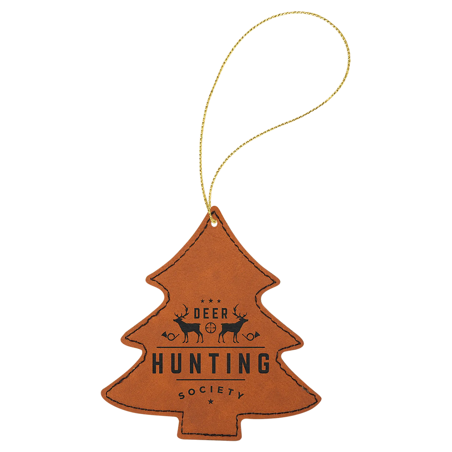 Leatherette Ornament with String - Custom JDS