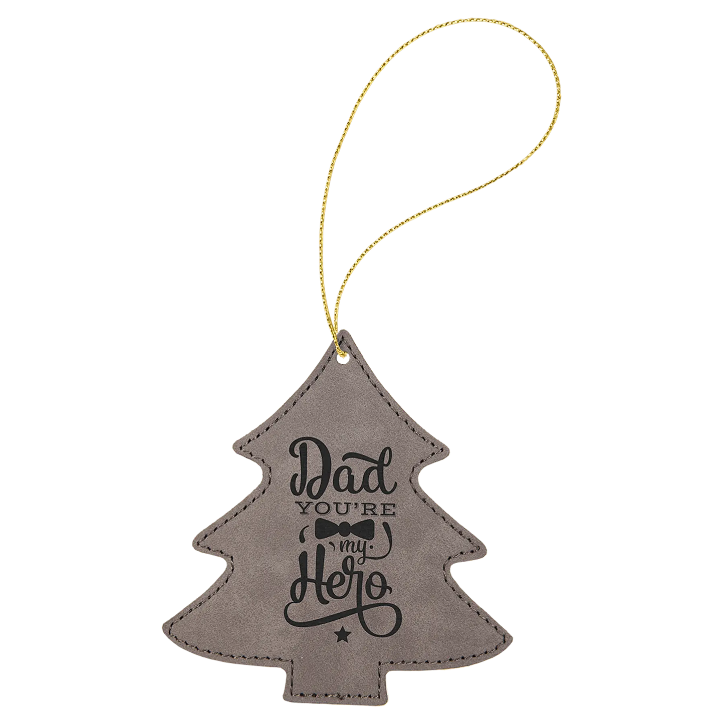 Leatherette Ornament with String - Custom JDS