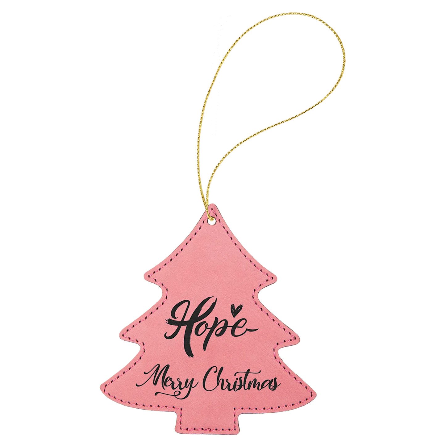 Leatherette Ornament with String - Custom JDS