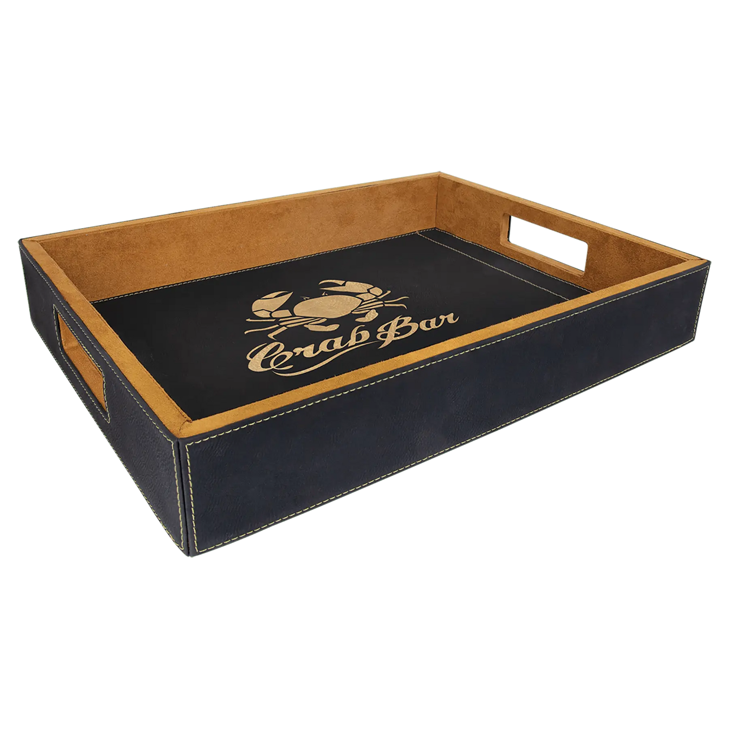 Leatherette Serving Tray - Custom JDS