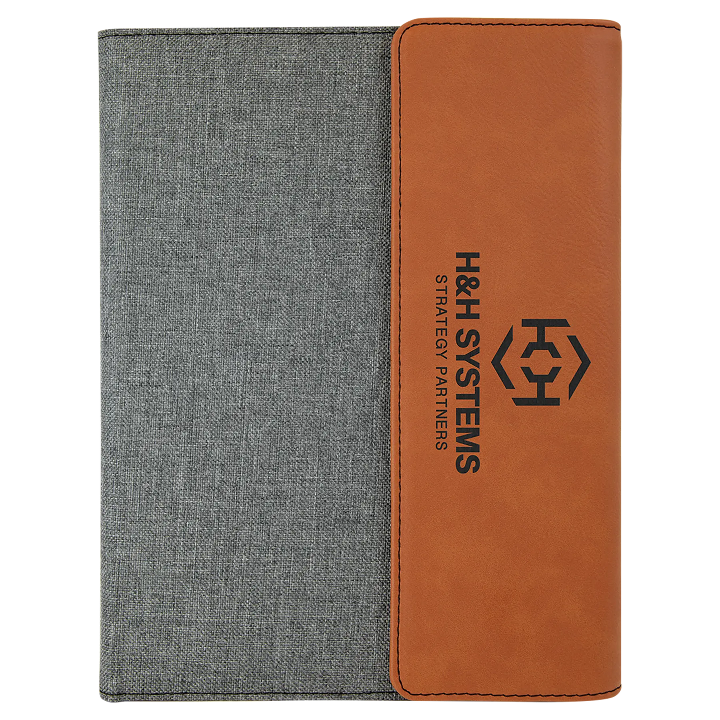 Leatherette Portfolio with Notepad - Custom JDS