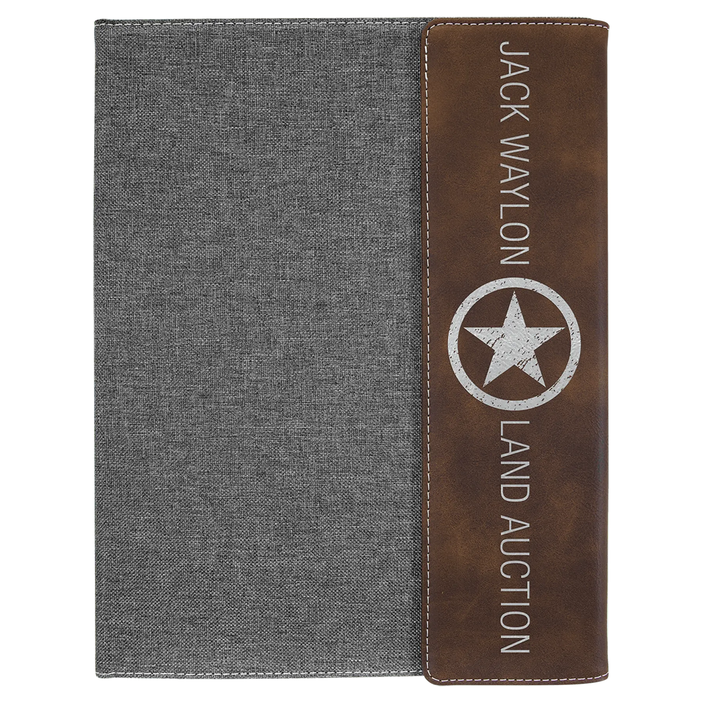 Leatherette Portfolio with Notepad - Custom JDS