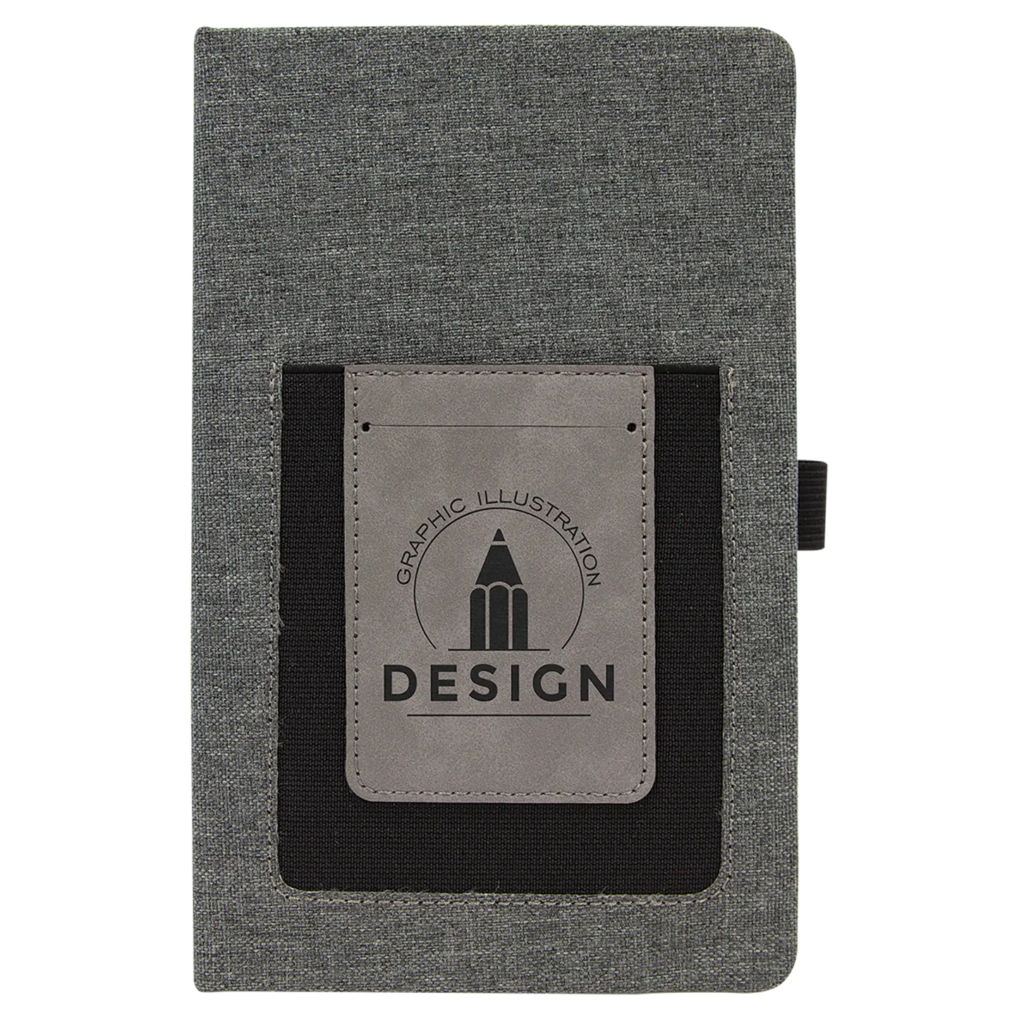 Leatherette Journal with Cell/Card Slot - Custom JDS
