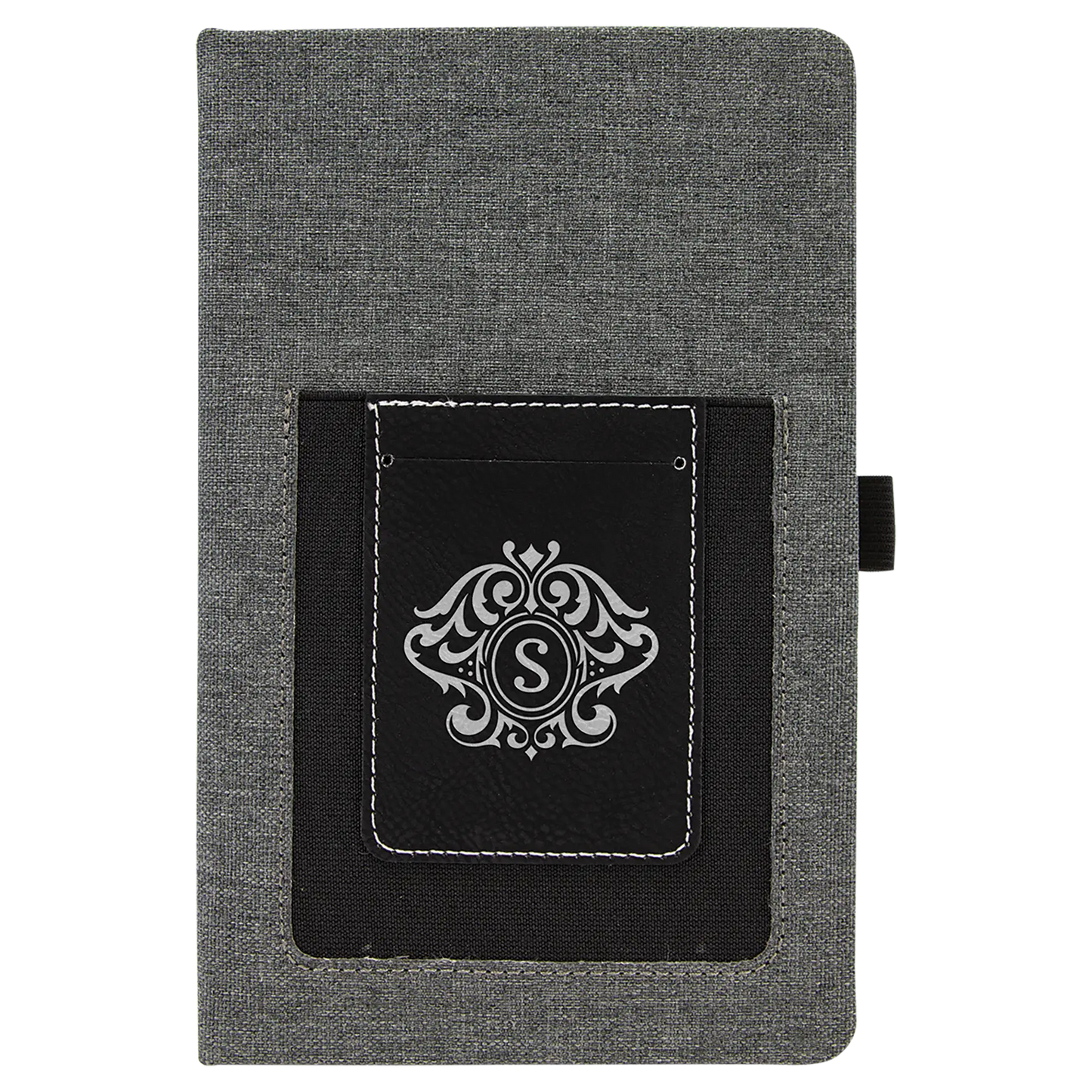 Leatherette Journal with Cell/Card Slot - Custom JDS