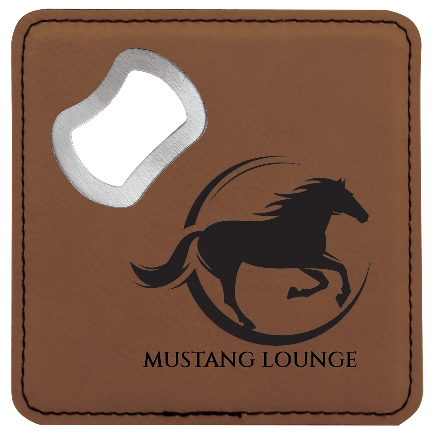 4" Square Coaster with Built-in Bottle Opener JDS