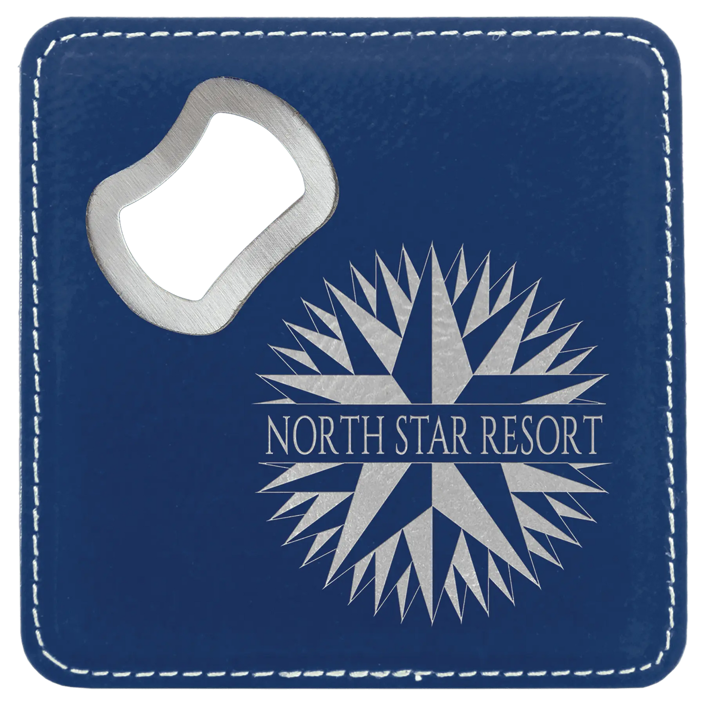 4" Square Coaster with Built-in Bottle Opener JDS