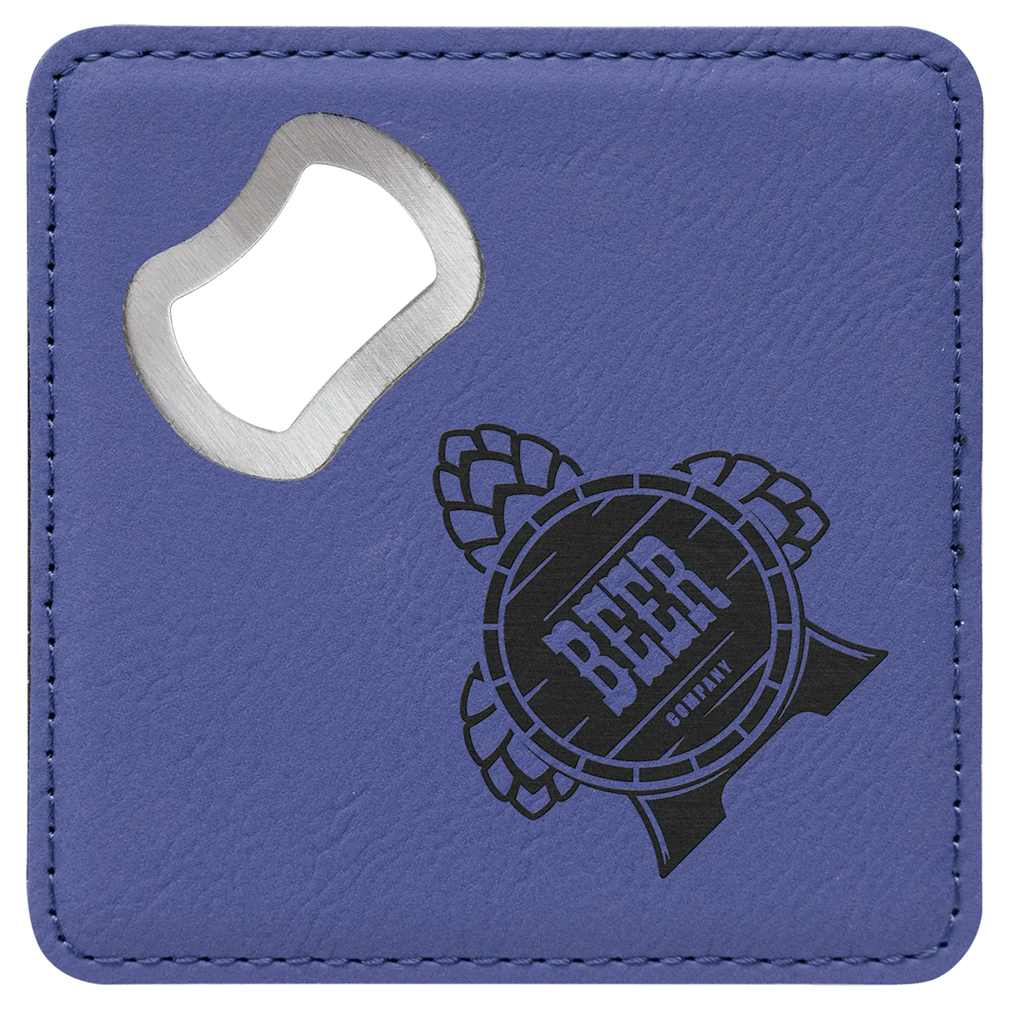 4" Square Coaster with Built-in Bottle Opener JDS