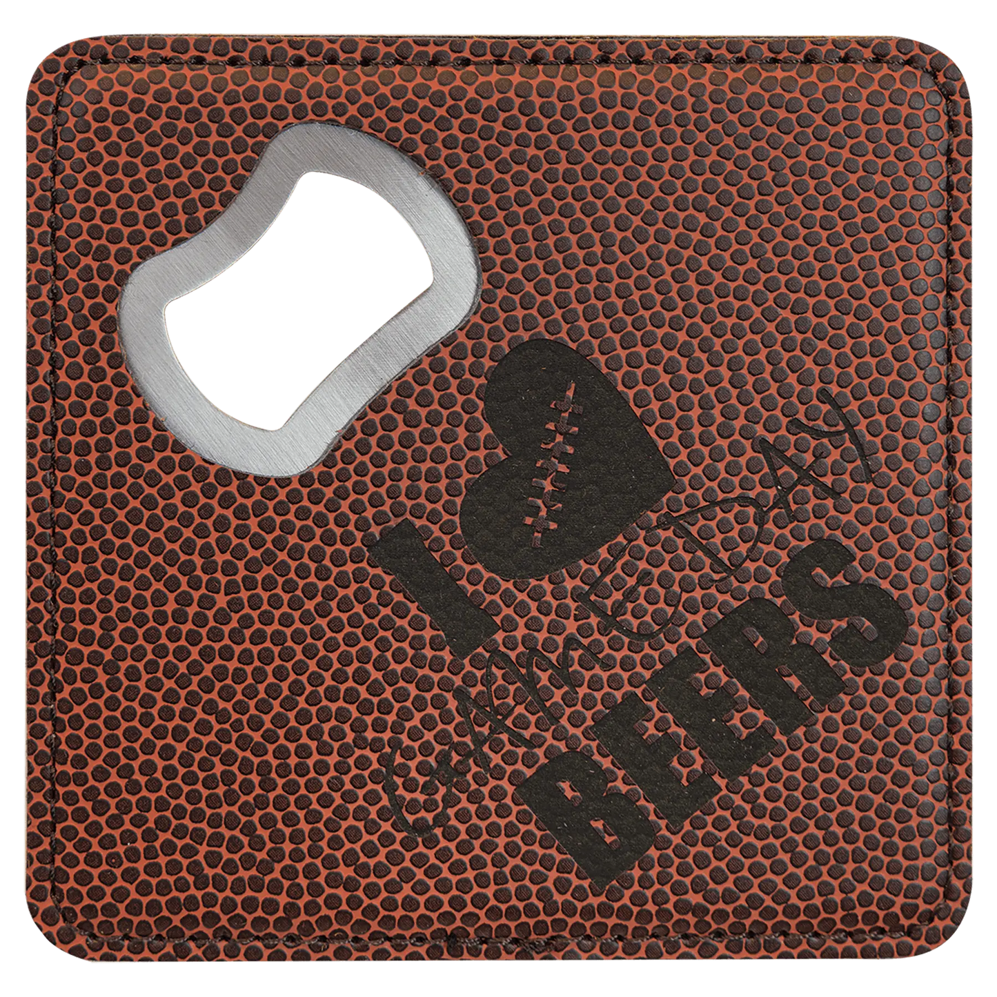 4" Square Coaster with Built-in Bottle Opener JDS