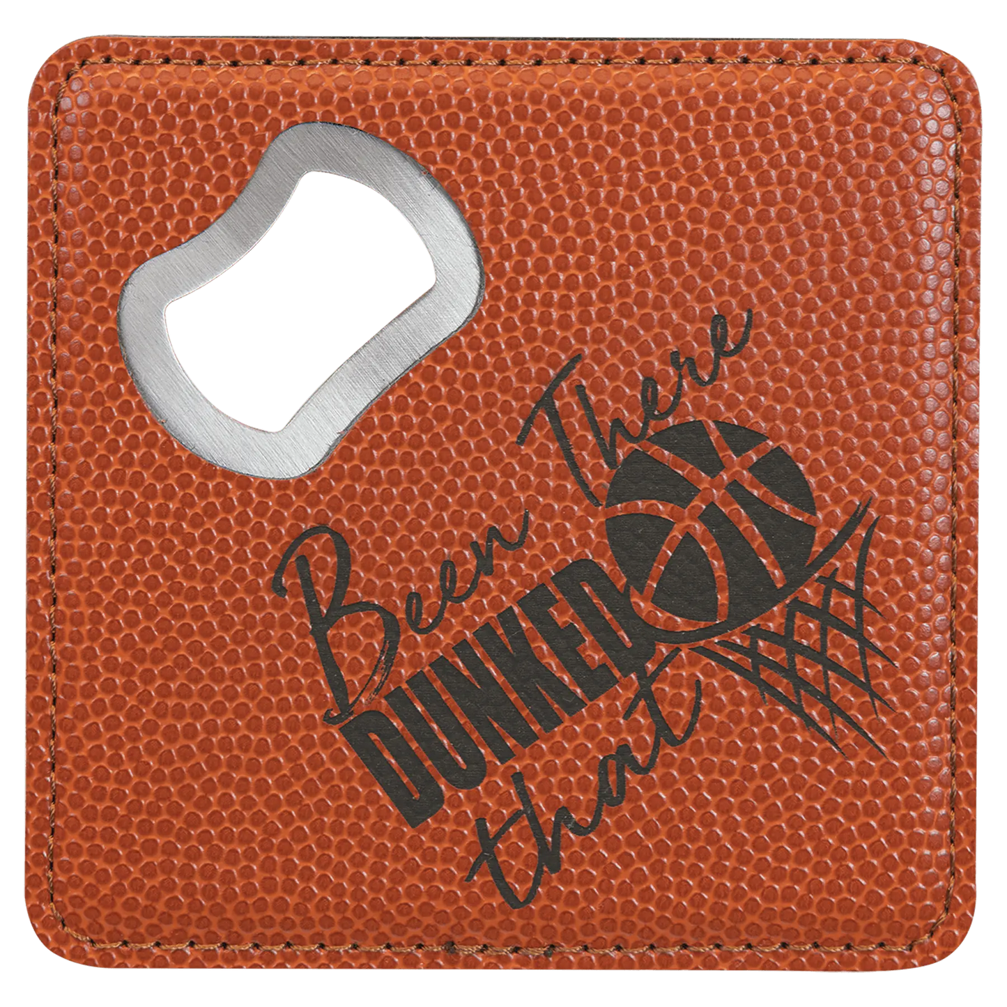 4" Square Coaster with Built-in Bottle Opener JDS