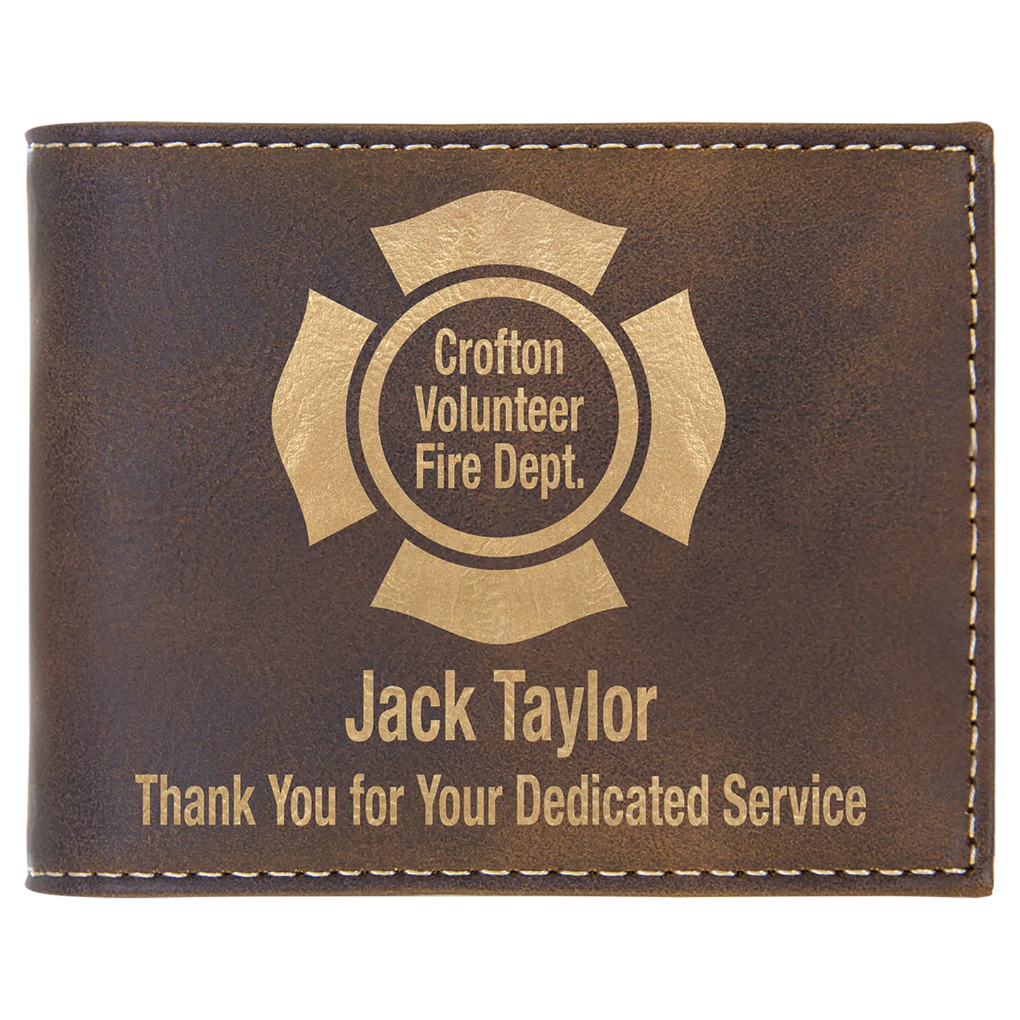 Leatherette Bifold Wallet - Custom JDS