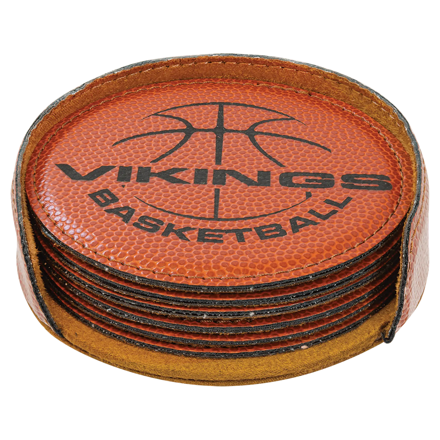 Leatherette 6-Coaster Set - 4" - Square or Round JDS