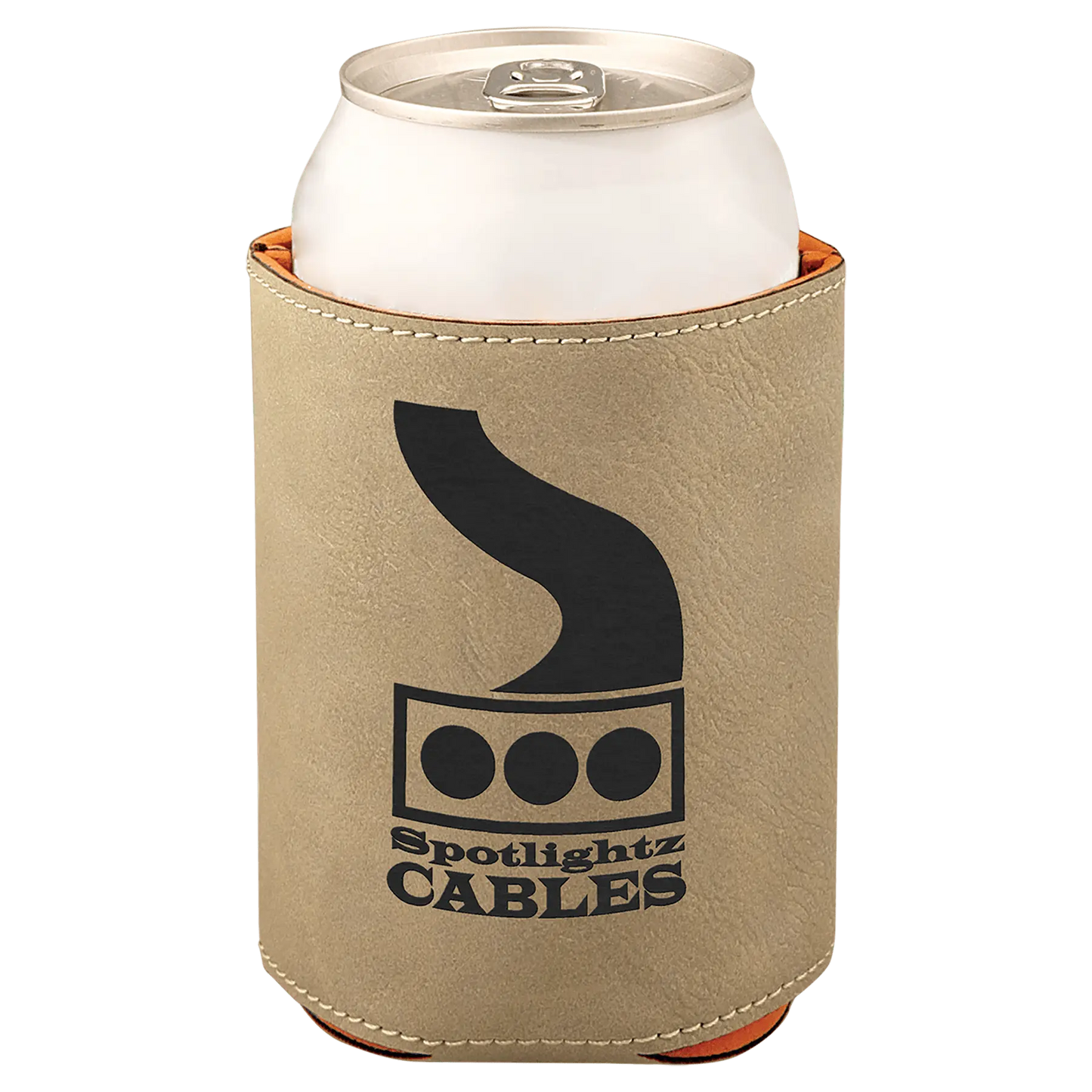 Leatherette Beverage Holder - 3 3/4" - Custom JDS