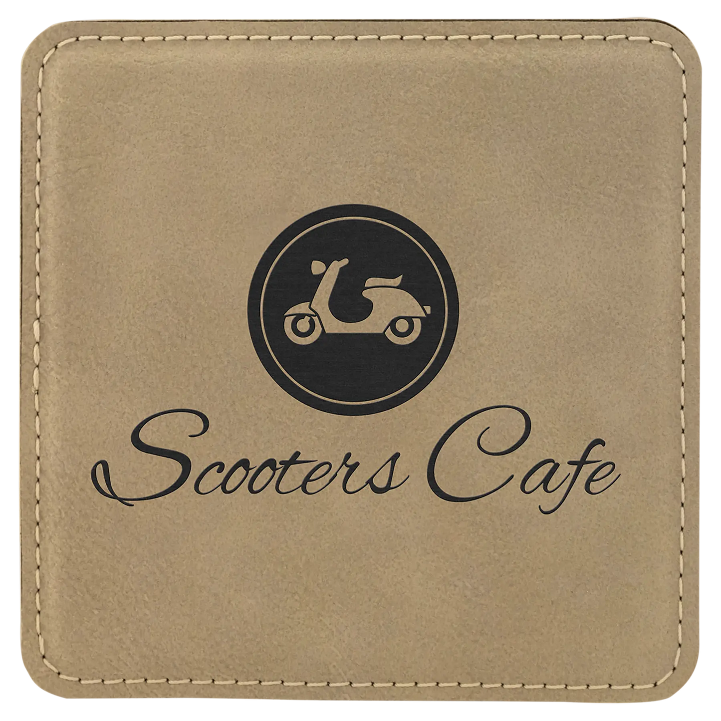 4" Leatherette Coasters (Square or Round) JDS