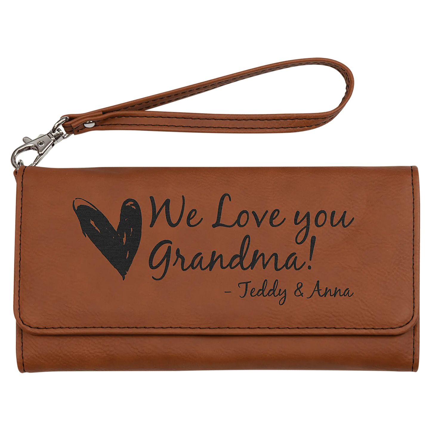 Wallet with Strap - Custom Leatherette JDS