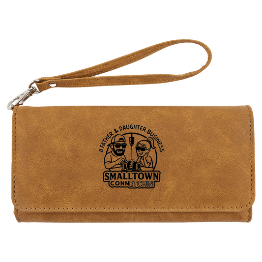 Custom Wallet with Strap - Etched Leatherette | NEW Creekside Series