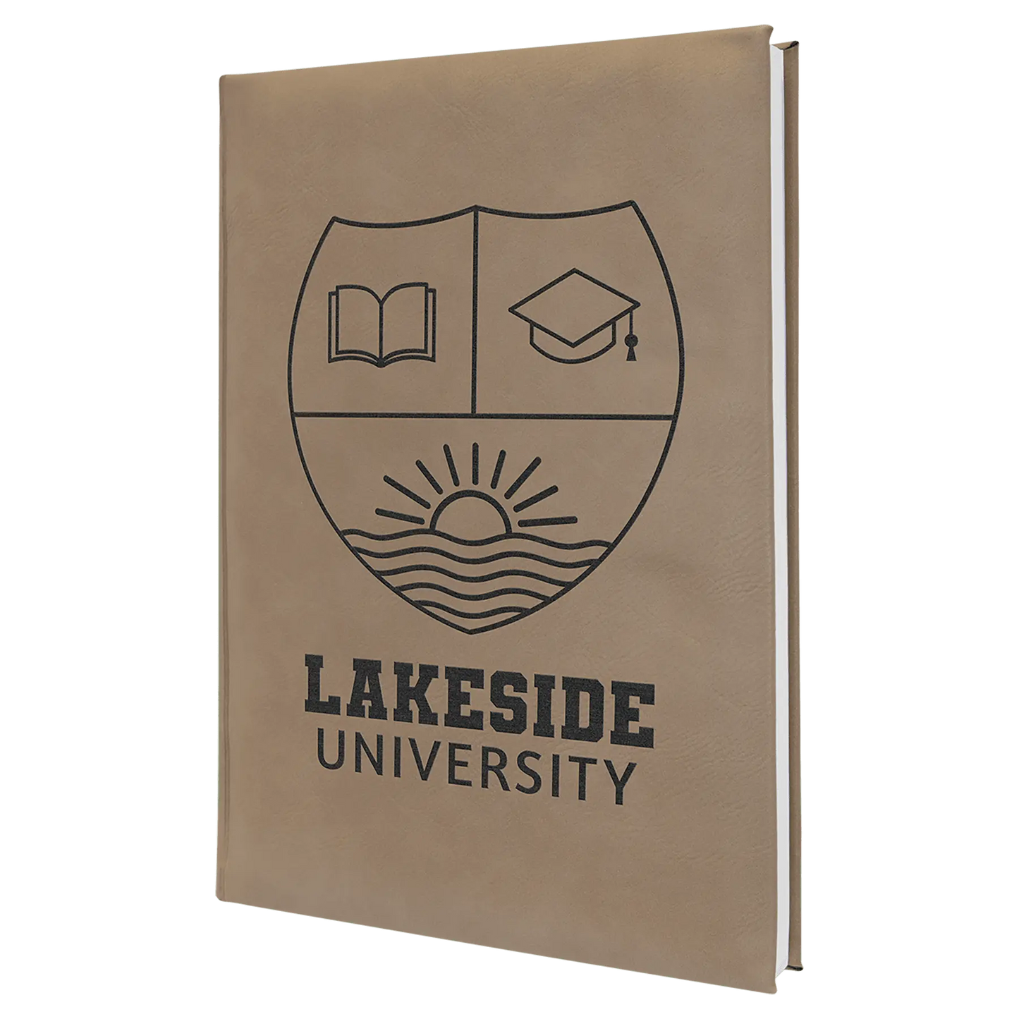 Leatherette Journal/Notepad - Custom JDS