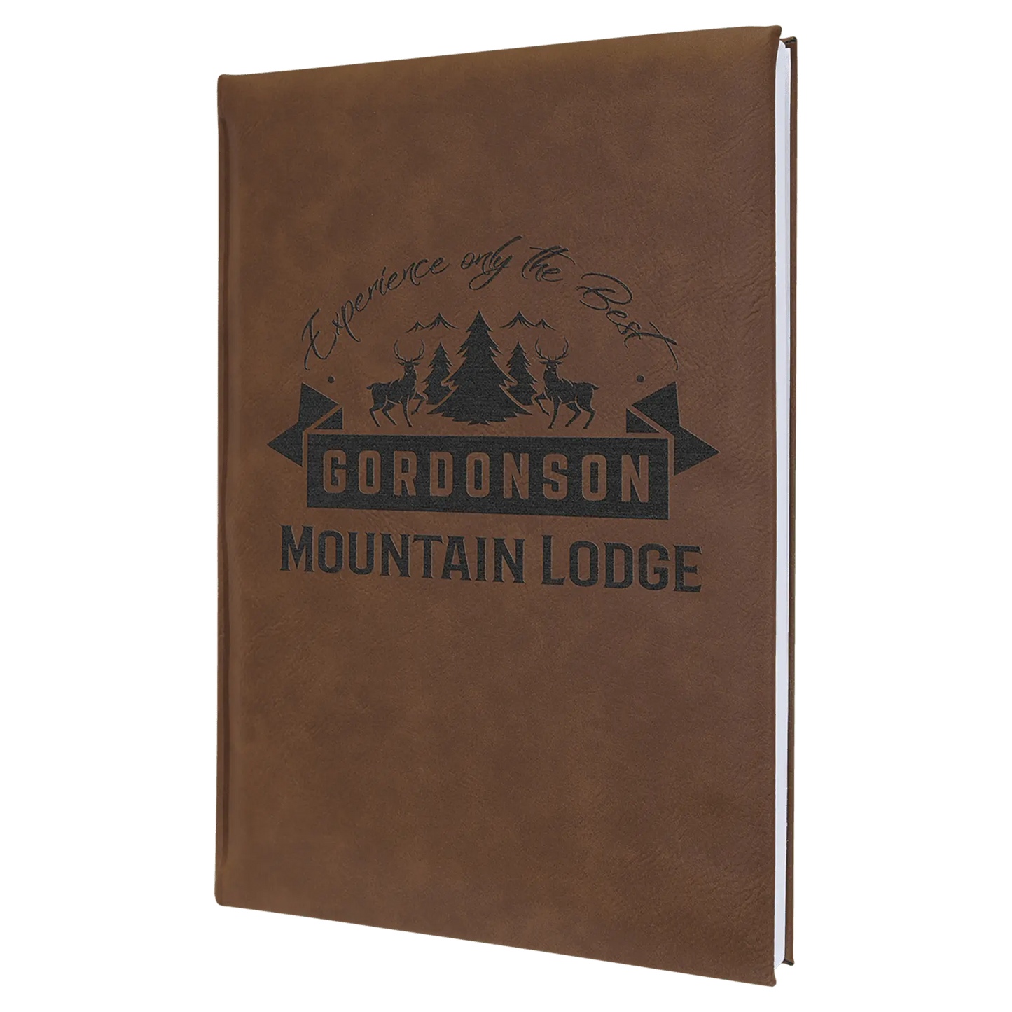 Leatherette Journal/Notepad - Custom JDS