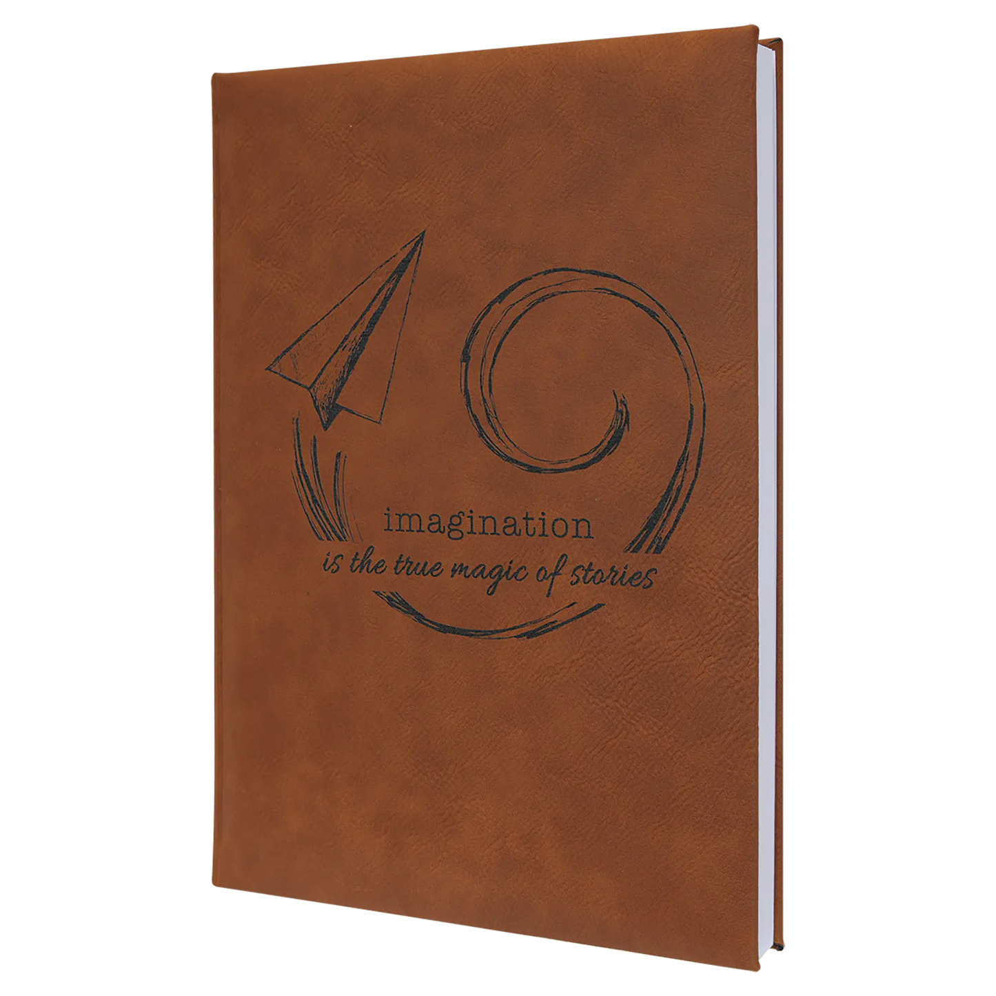 Leatherette Journal/Notepad - Custom JDS