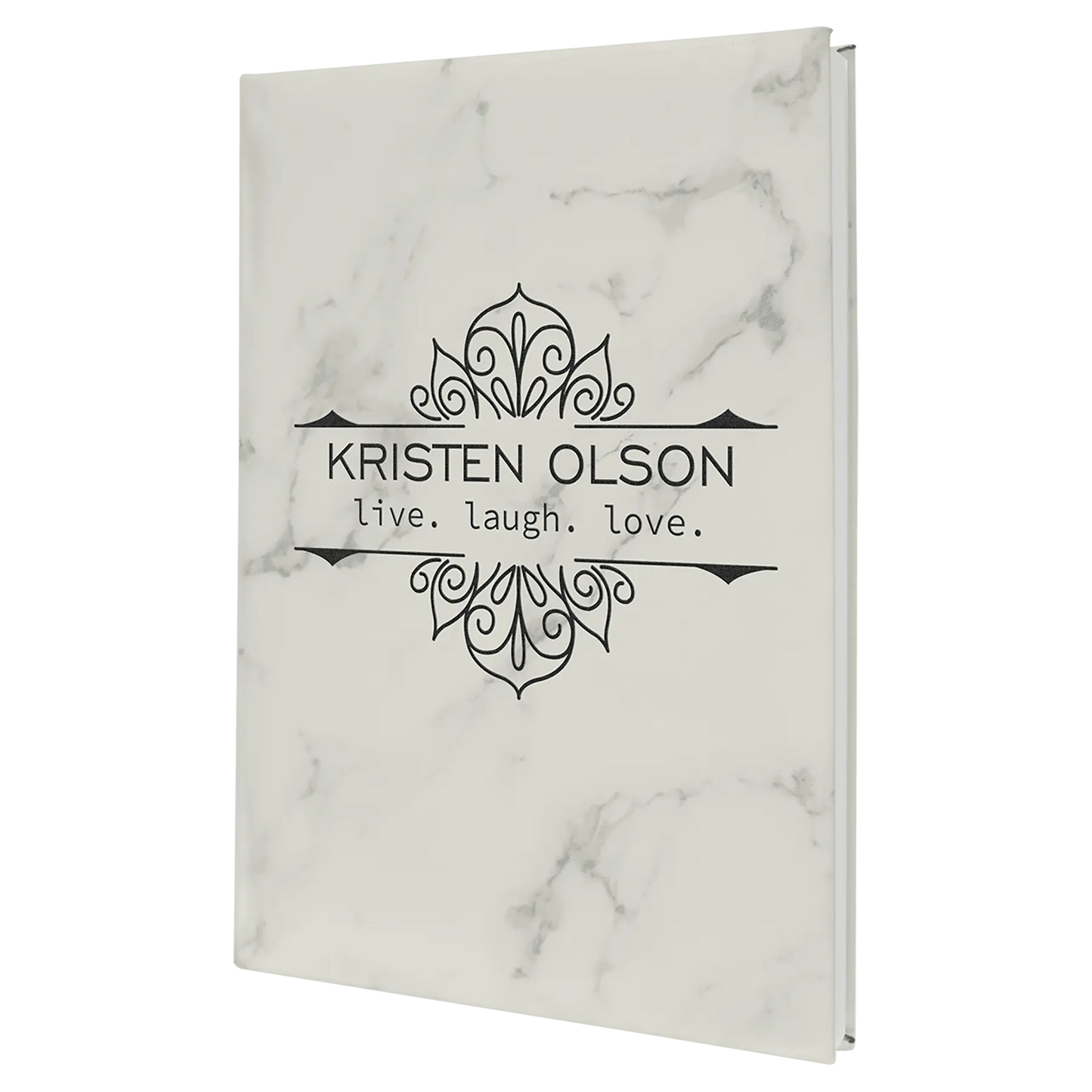 Leatherette Journal/Notepad - Custom JDS