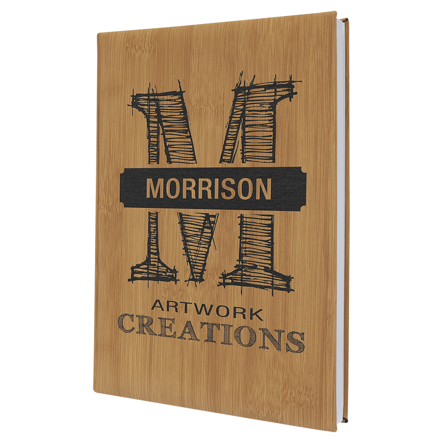 Leatherette Journal/Notepad - Custom JDS
