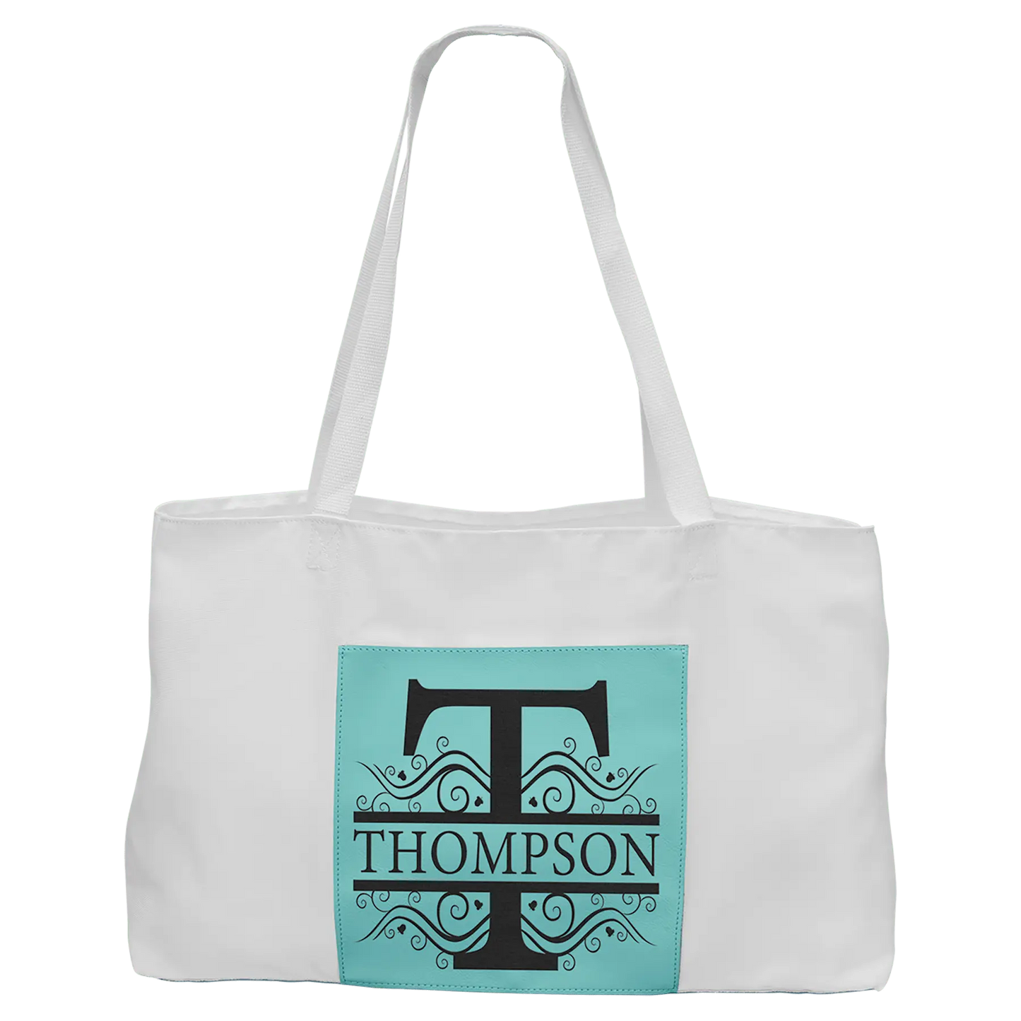 White Handbag with 5"-inch Customizable Leatherette Gusset JDS
