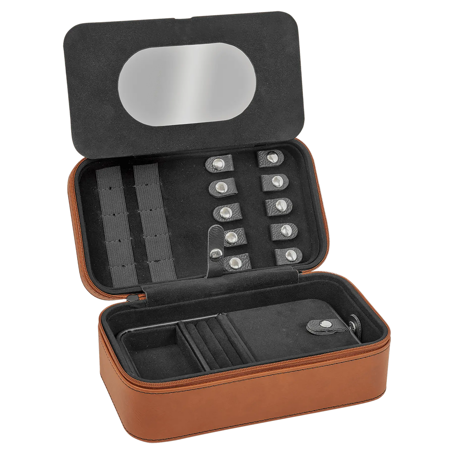 Leatherette Jewelry Box - 7 1/2" X 4 1/2" - Custom JDS
