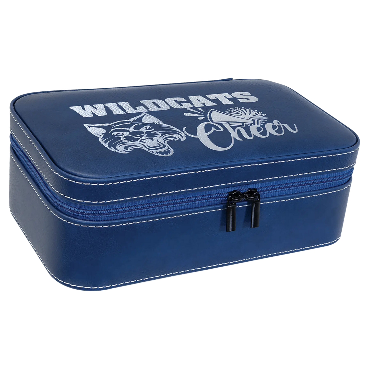 Leatherette Jewelry Box - 7 1/2" X 4 1/2" - Custom JDS