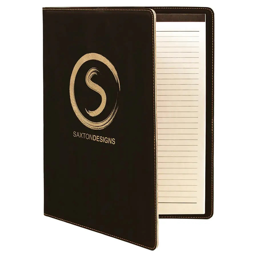 Leatherette Portfolio with Notepad - Custom JDS