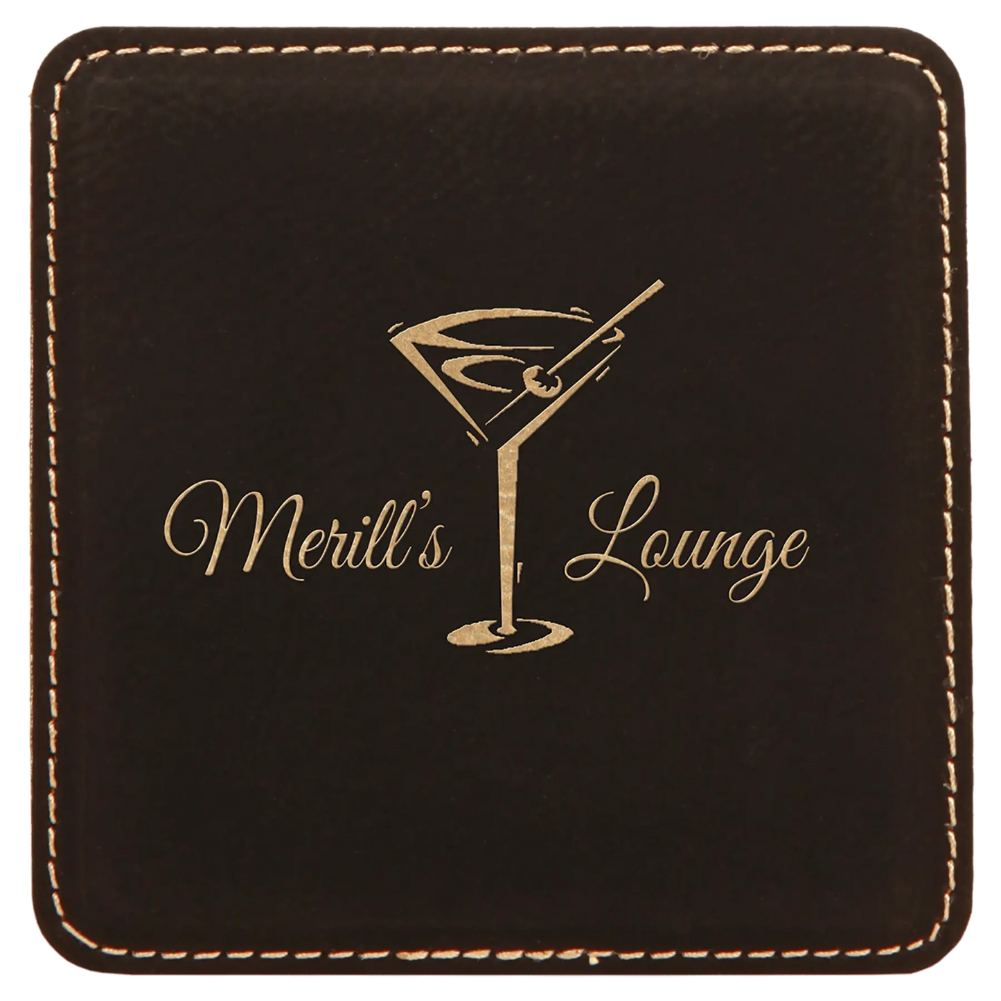 4" Leatherette Coasters (Square or Round) JDS