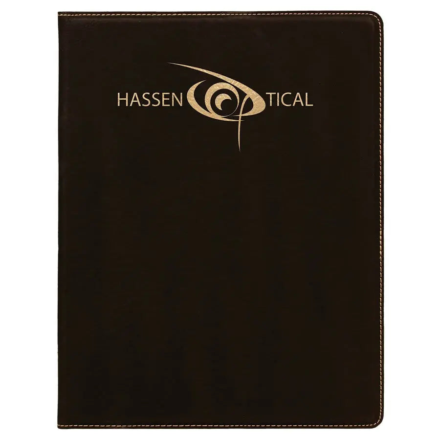 Leatherette Portfolio with Notepad - Custom JDS