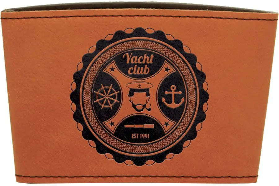 Leatherette Mug Sleeve - 3" Custom JDS