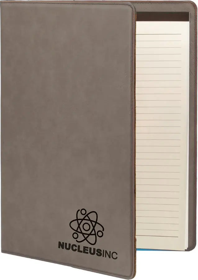 Leatherette Portfolio with Notepad - Custom JDS