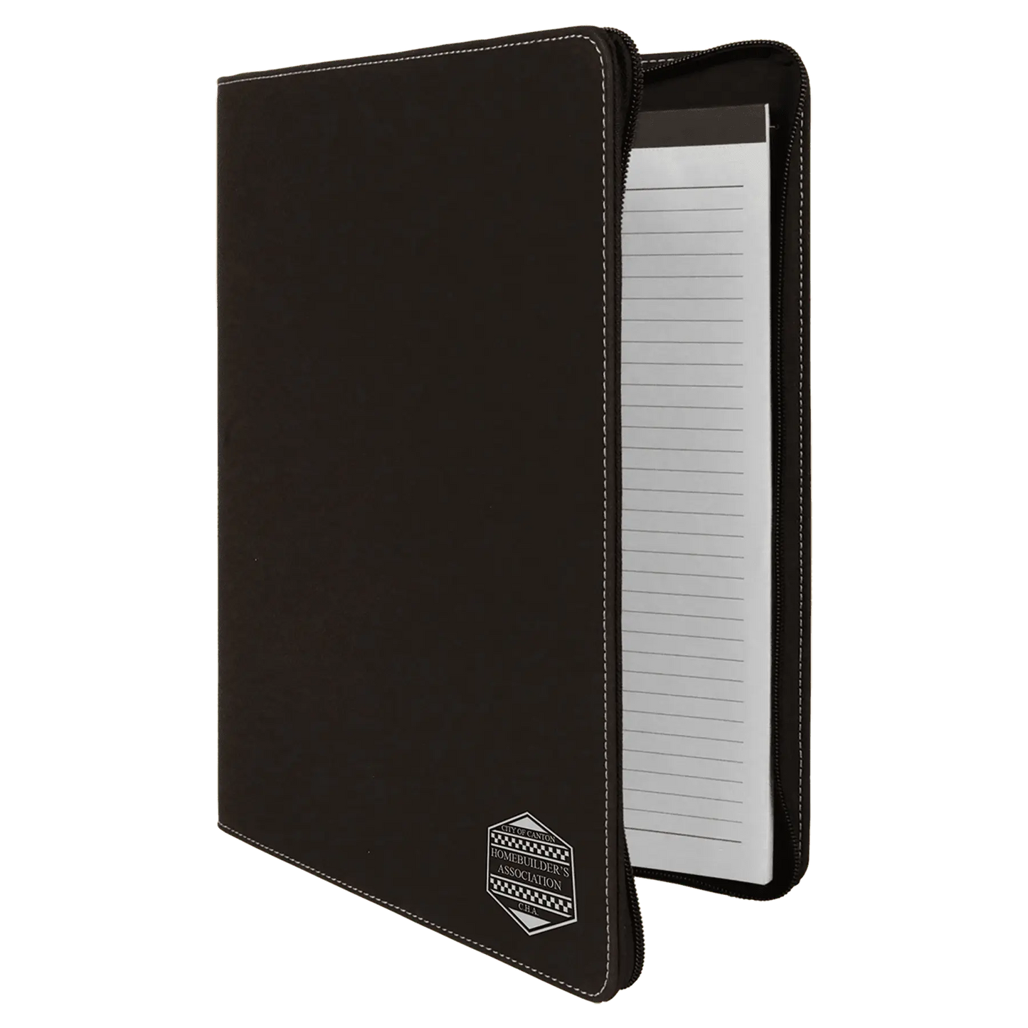 Leatherette Portfolio with Notepad - Custom JDS