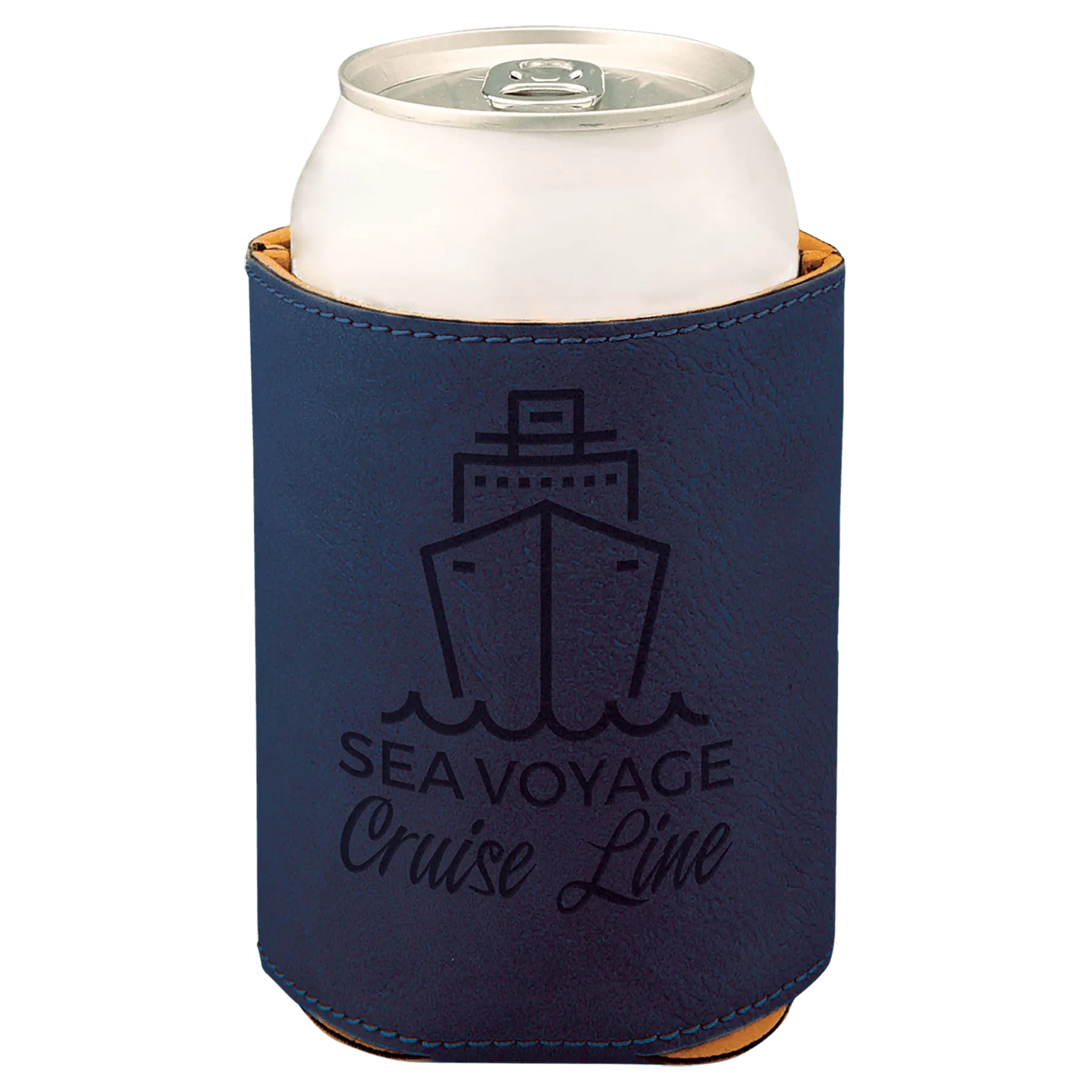 Leatherette Beverage Holder - 3 3/4" - Custom JDS