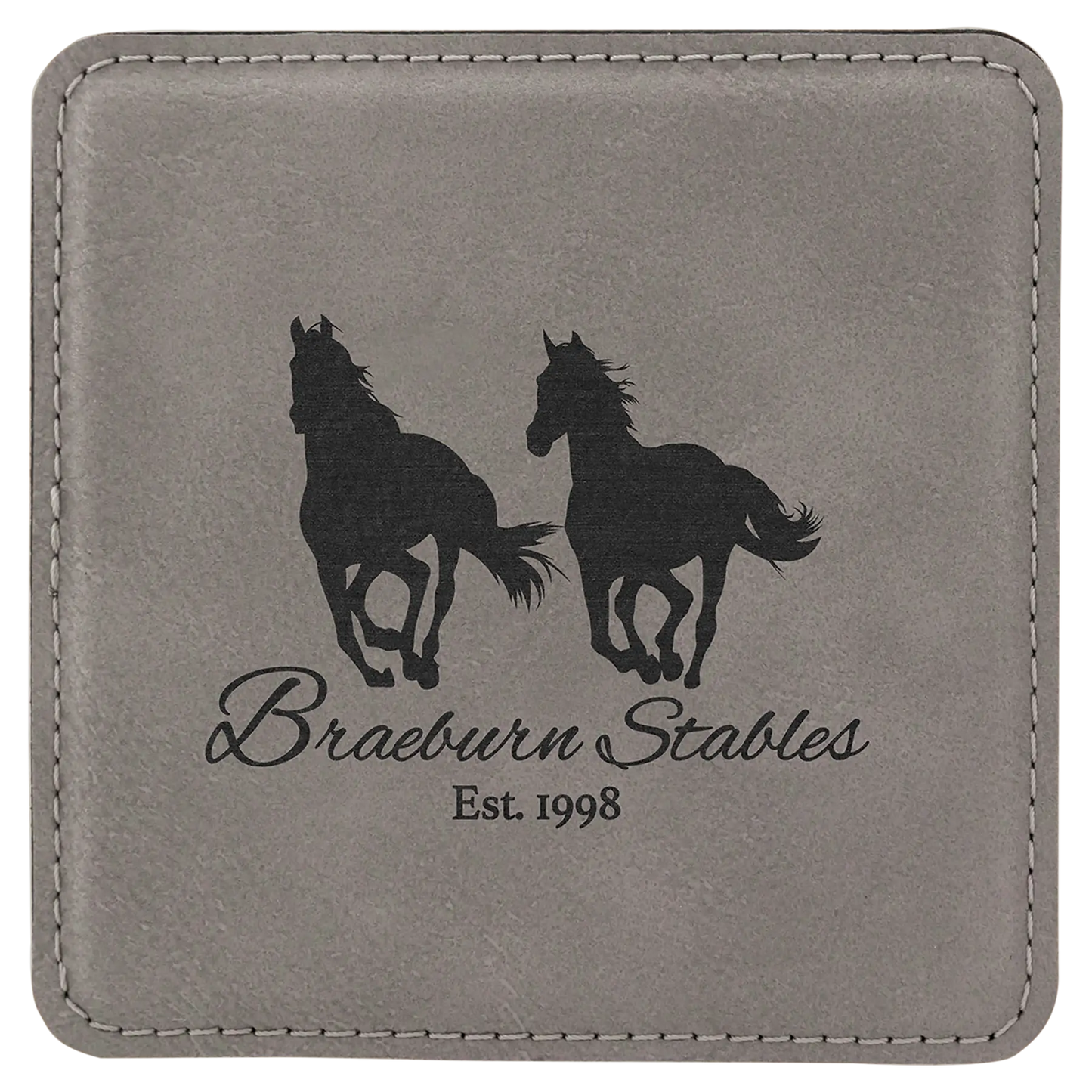 4" Leatherette Coasters (Square or Round) JDS